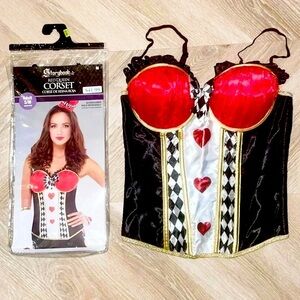NWT‎ Red Queen Halloween Corset/Bustier